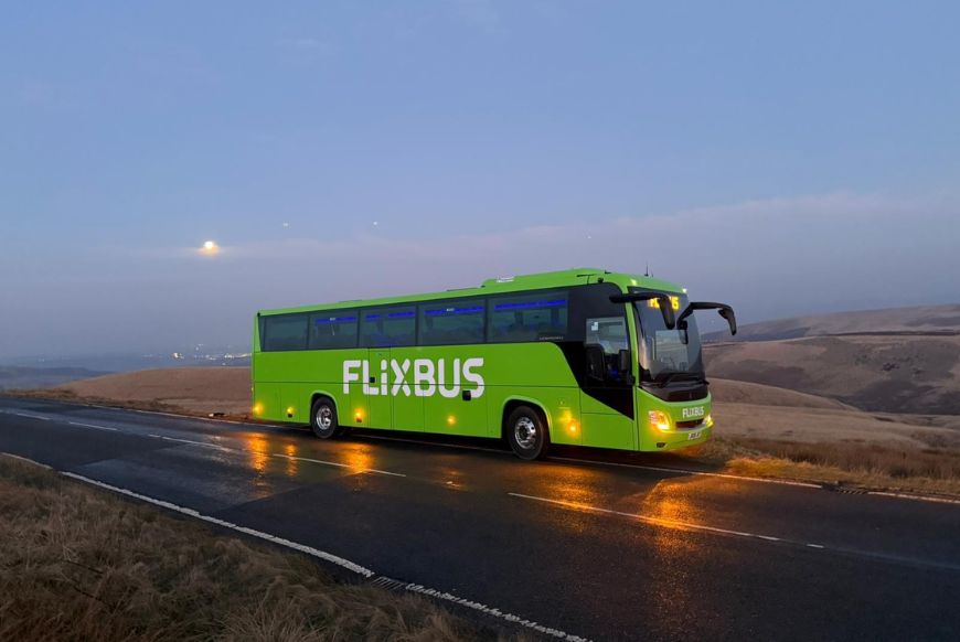 a bus driving on the road